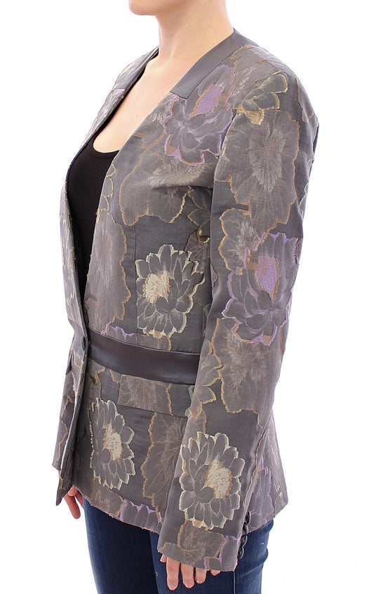 Roberto Fragata Blazer in cotone floreale seta multicolor