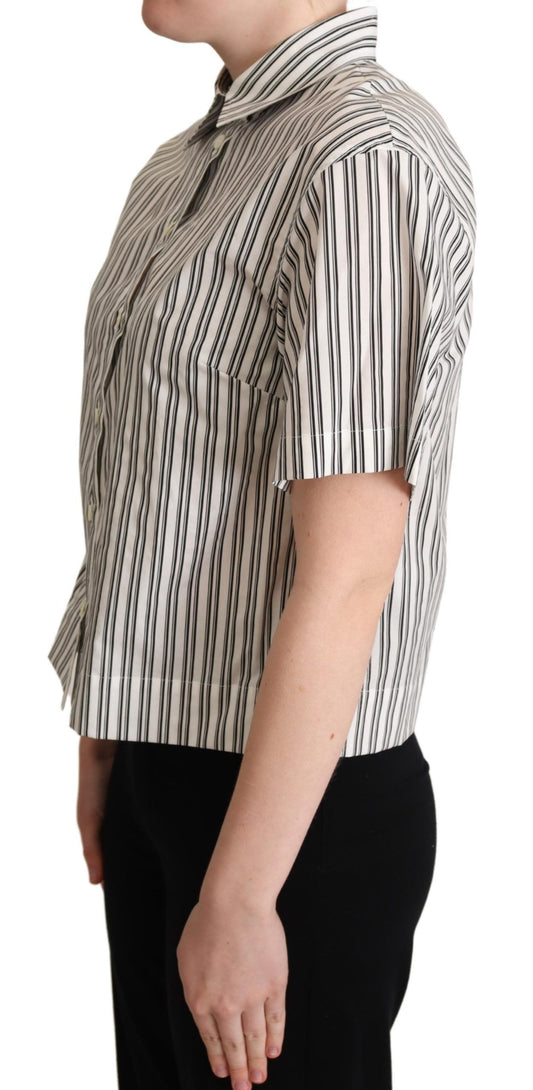 Dolce & Gabbana Camicia a righe bianche e nere