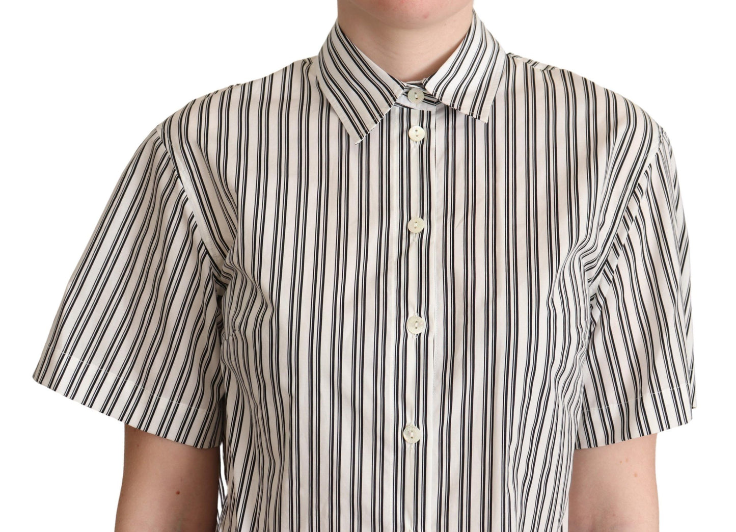 Dolce & Gabbana Camicia a righe bianche e nere