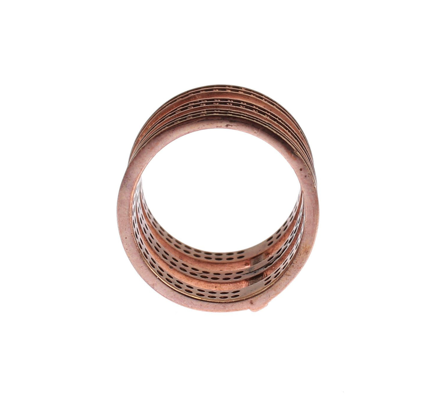 Anello Nialaya Gold 925 in argento con zirconi trasparenti rosa
