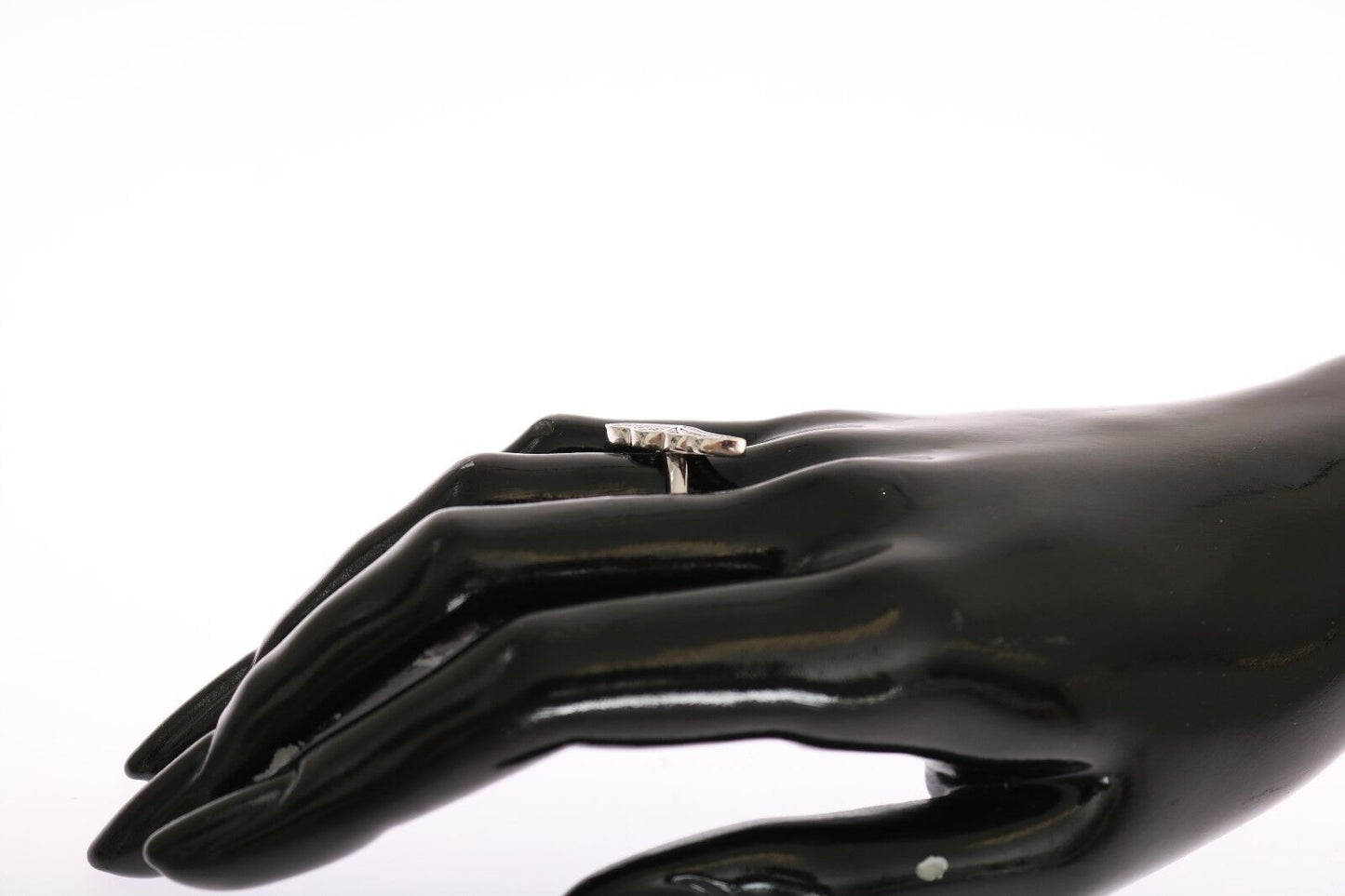 Anello da donna in argento Nialaya con zirconi trasparenti e ala in argento 925