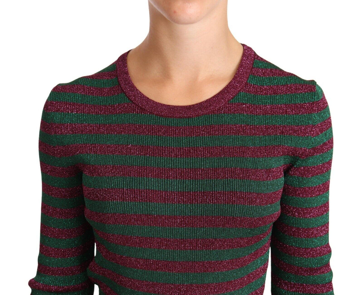Dolce & Gabbana Maglione girocollo a righe multicolor