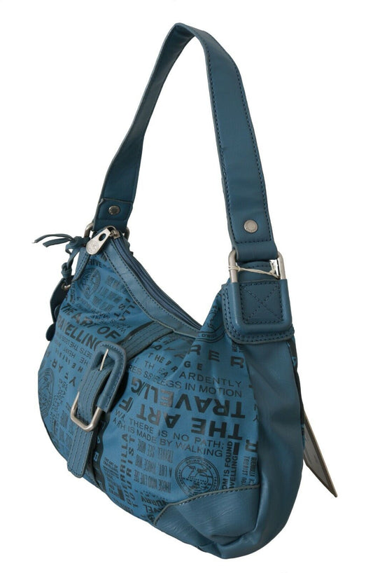 Borsa a spalla WAYFARER stampata da donna blu