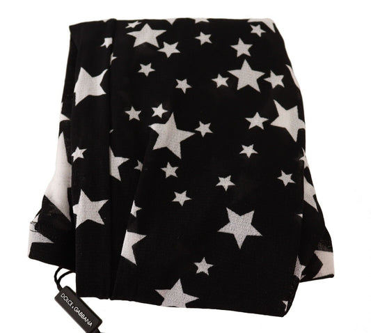 Calze di nylon con stampa stelle bianche e nere Dolce & Gabbana
