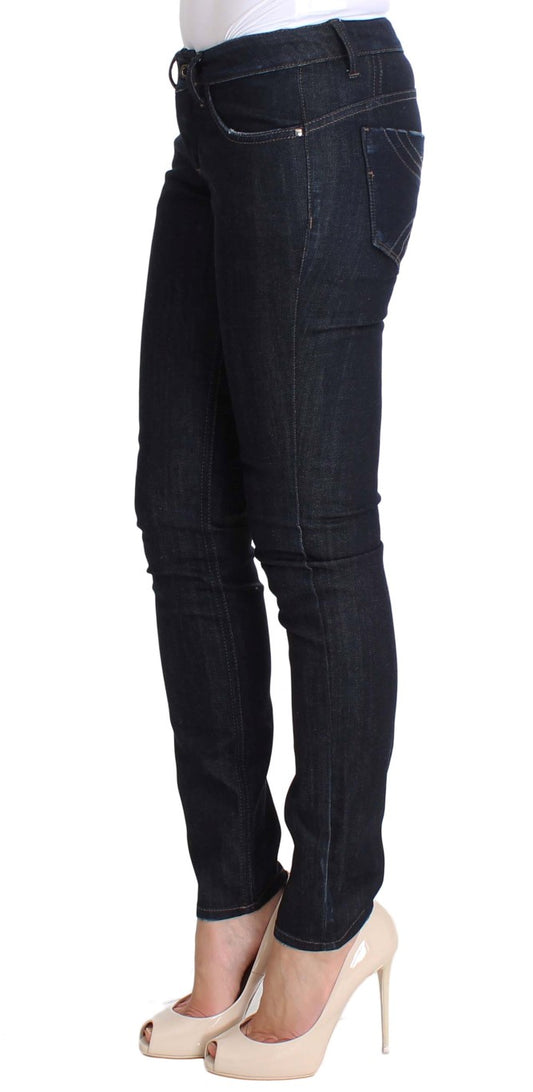 Jeans slim fit elasticizzati in cotone blu Costume National