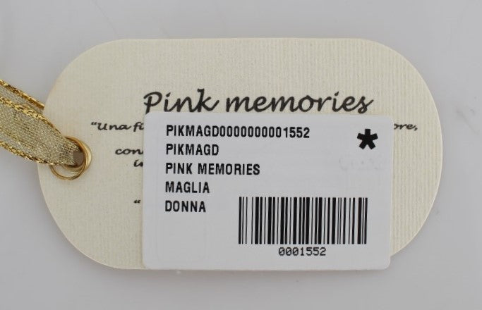 PINK MEMORIES Maglione avvolgente in pizzo floreale rosa