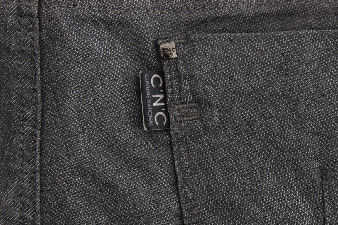 Jeans slim fit in misto cotone grigio Costume National
