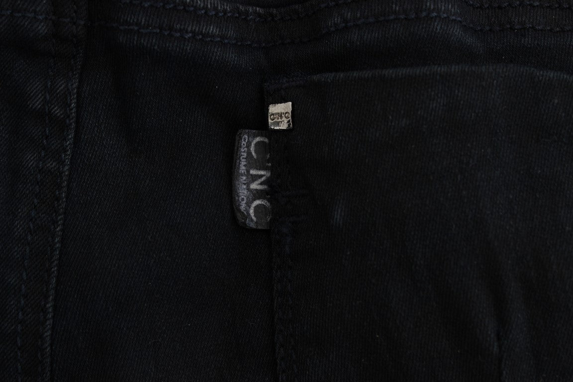 Jeans slim fit in cotone nero Costume National
