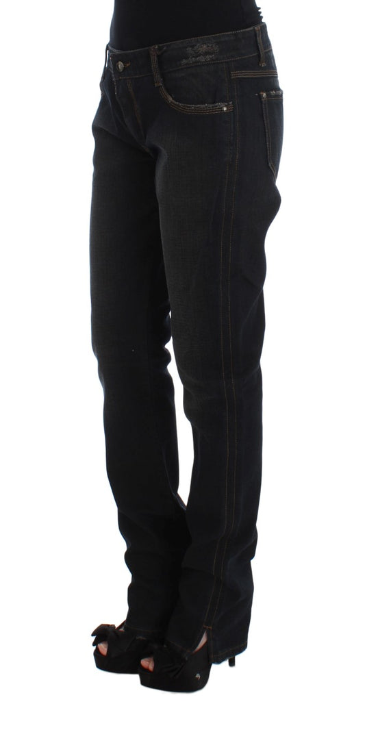Jeans Boyfriend Ermanno Scervino in cotone lavaggio Blu