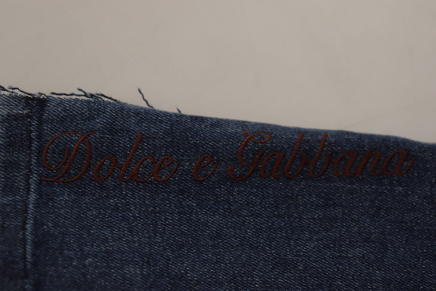 Pantaloni in denim a gamba larga DG Fashion patchwork multicolore Dolce & Gabbana
