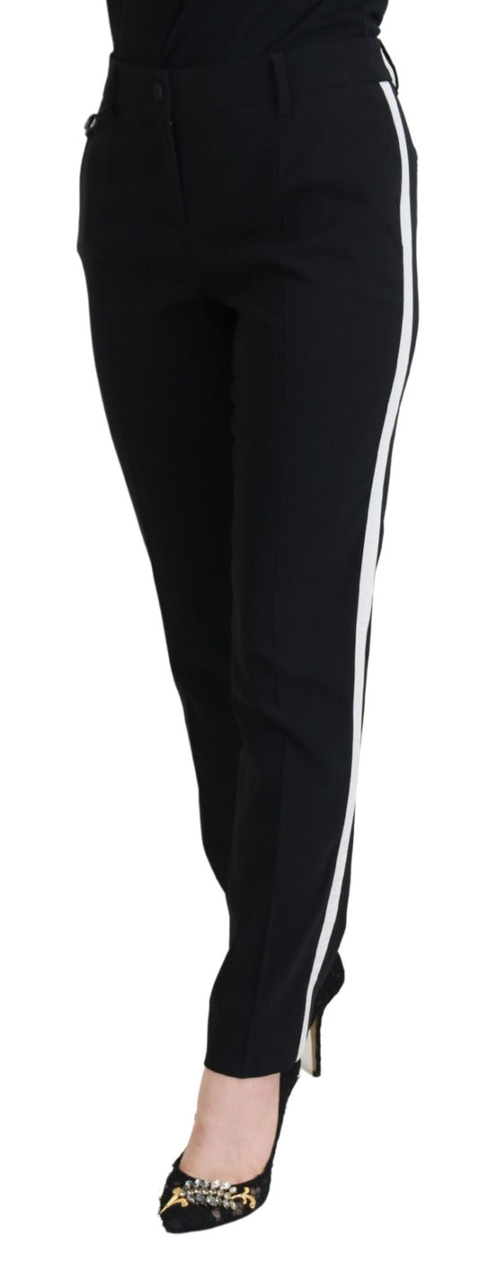 Pantaloni neri a vita alta da donna Dolce & Gabbana