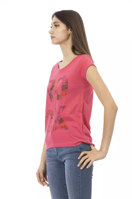 T-shirt da donna in cotone multicolore Trussardi Action