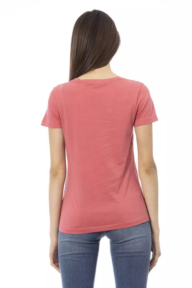 T-shirt da donna in cotone multicolore Trussardi Action