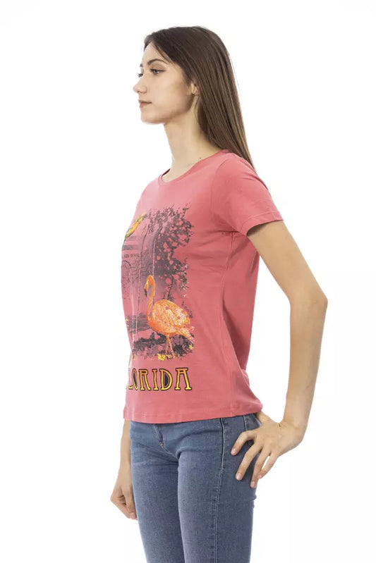 T-shirt da donna in cotone multicolore Trussardi Action