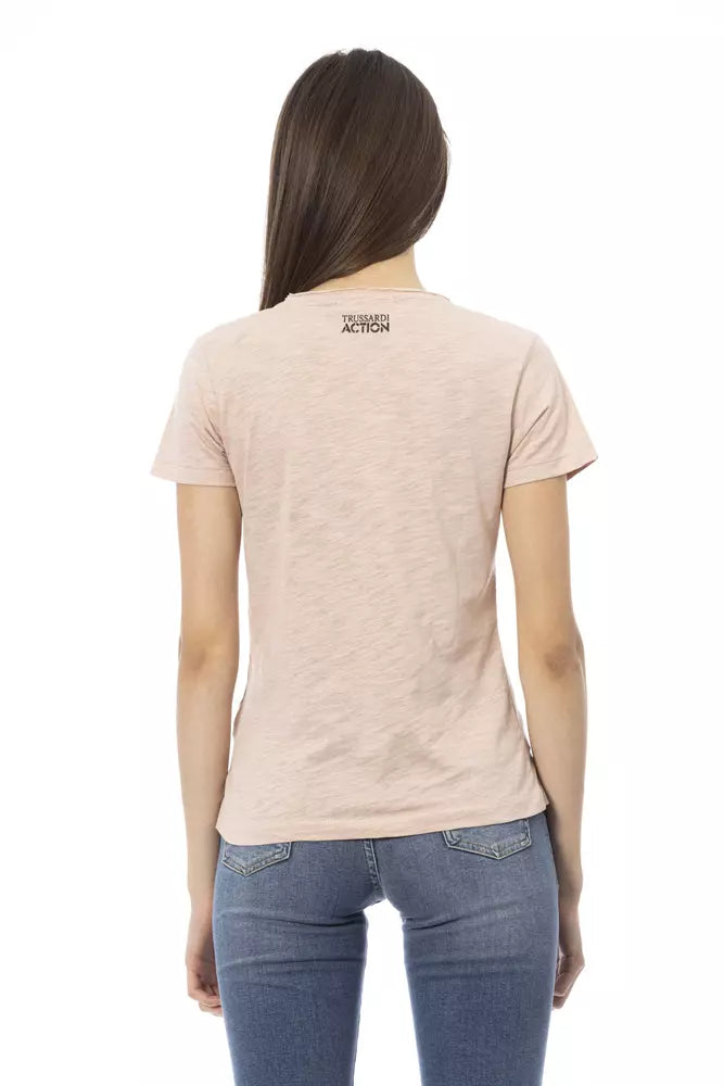 T-shirt da donna in cotone multicolore Trussardi Action