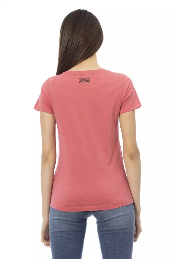 T-shirt da donna in cotone multicolore Trussardi Action
