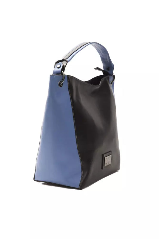 Borsa a tracolla da donna in pelle nera Pompei Donatella