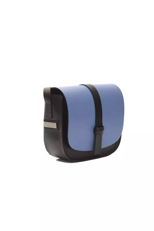 Borsa a tracolla da donna in pelle blu Donatella Pompei