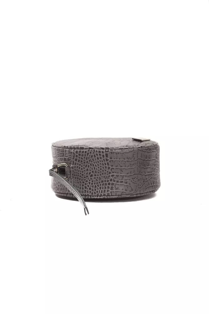 Borsa a tracolla da donna in pelle grigia Pompei Donatella