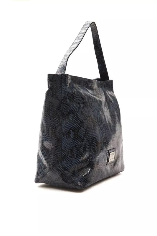 Borsa a tracolla da donna in pelle blu Pompei Donatella