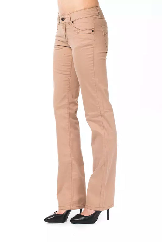 Jeans da donna in cotone beige Fever di Ungaro