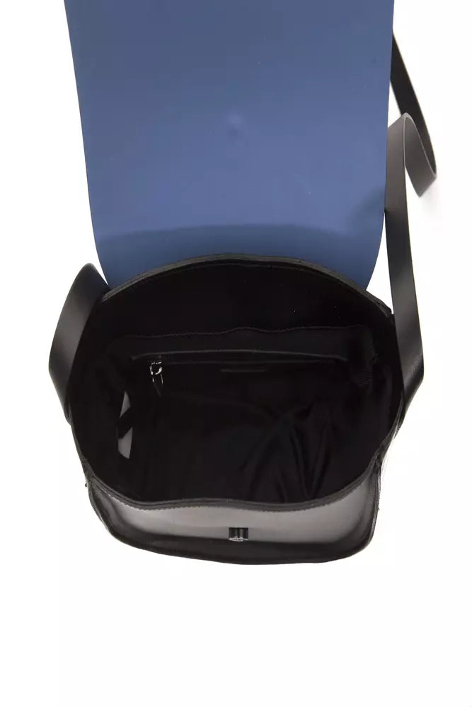 Borsa a tracolla da donna in pelle blu Donatella Pompei