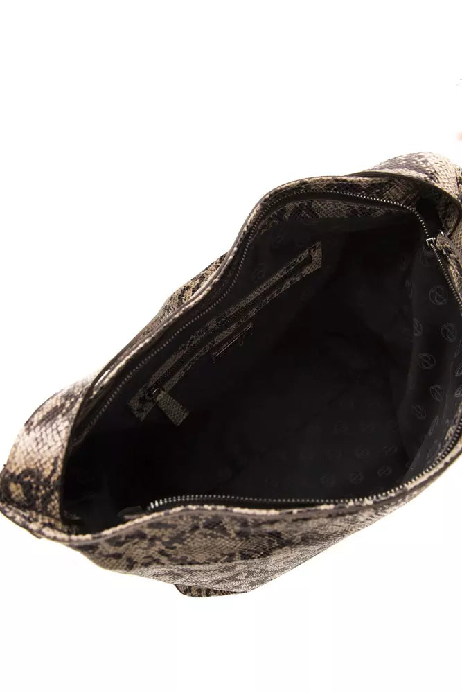 Borsa a tracolla da donna in pelle marrone Pompei Donatella