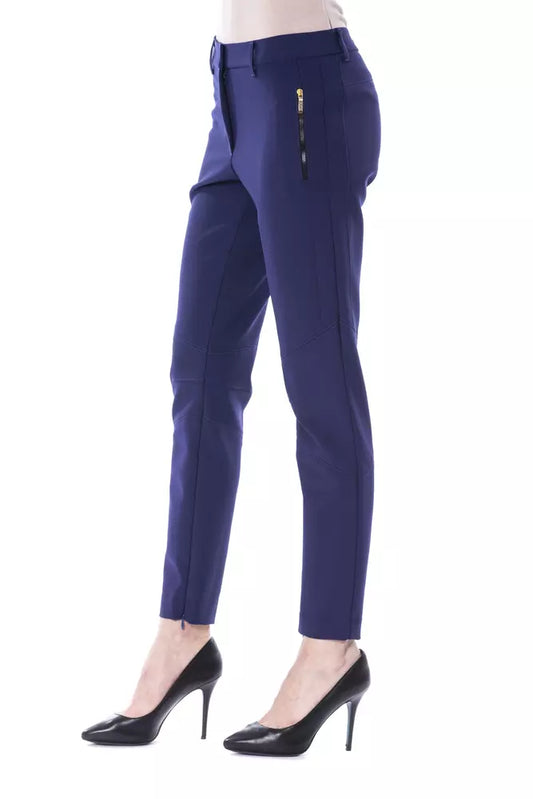 Pantaloni slim fit da donna BYBLOS in poliestere blu