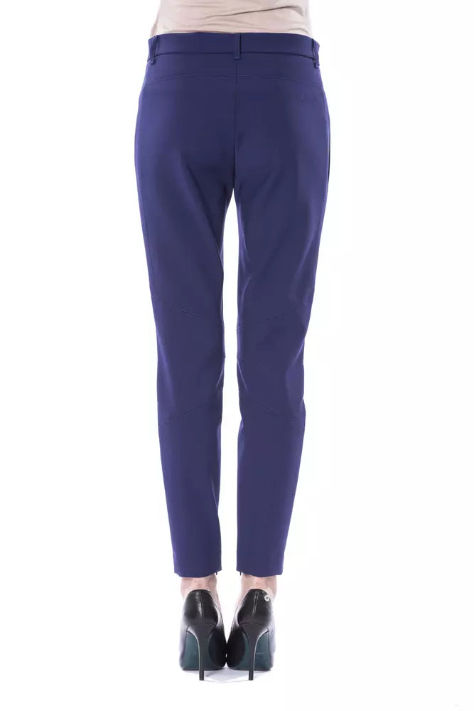 Pantaloni slim fit da donna BYBLOS in poliestere blu