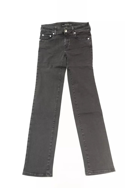 Jeans da donna in cotone nero Jacob Cohen