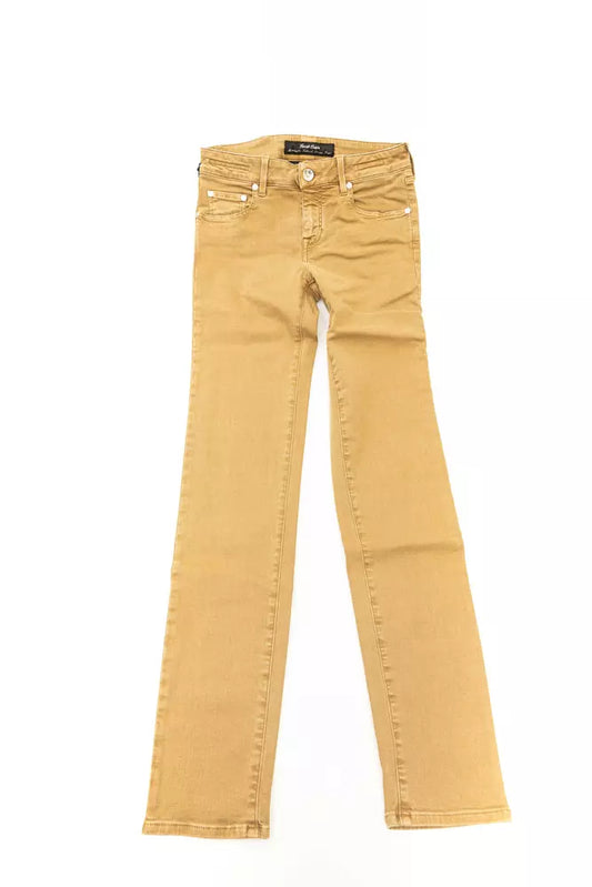 Jeans da donna in cotone beige Jacob Cohen