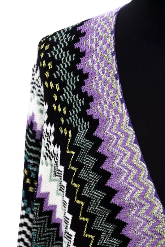 Poncho da donna in lana multicolore Missoni