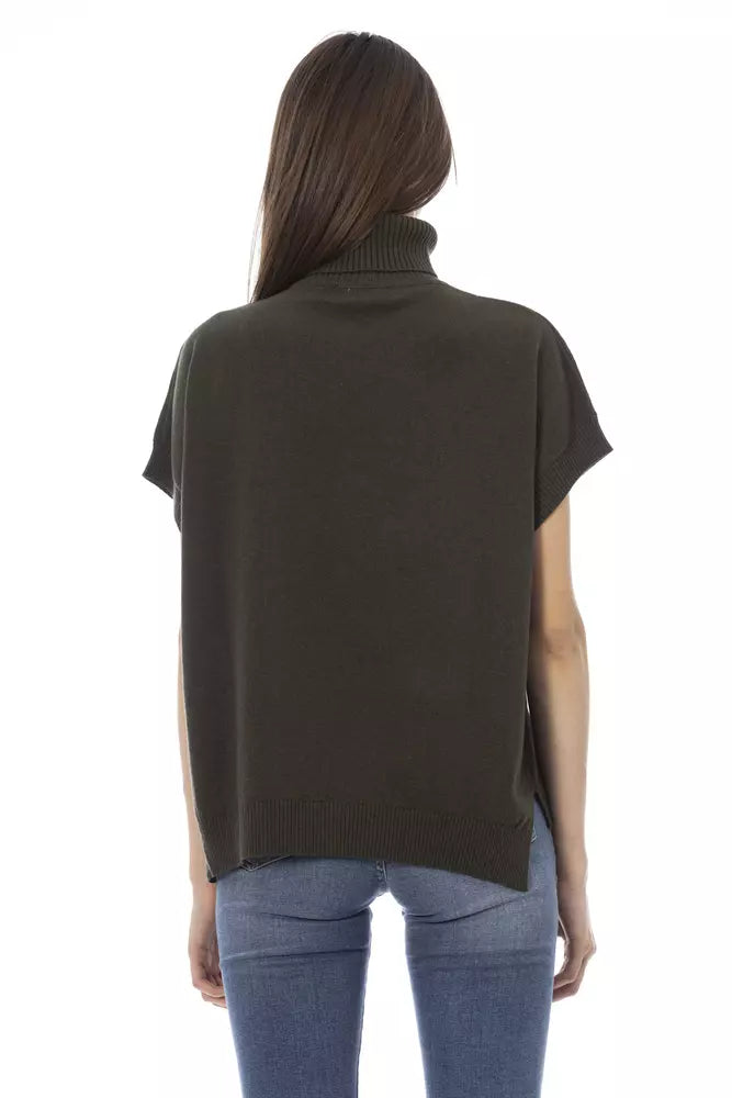 Maglione da donna in lana verde Baldinini Trend