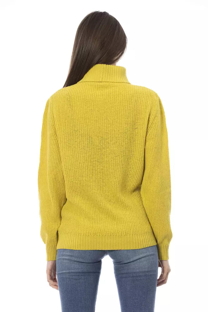 Maglione da donna in lana gialla Baldinini Trend