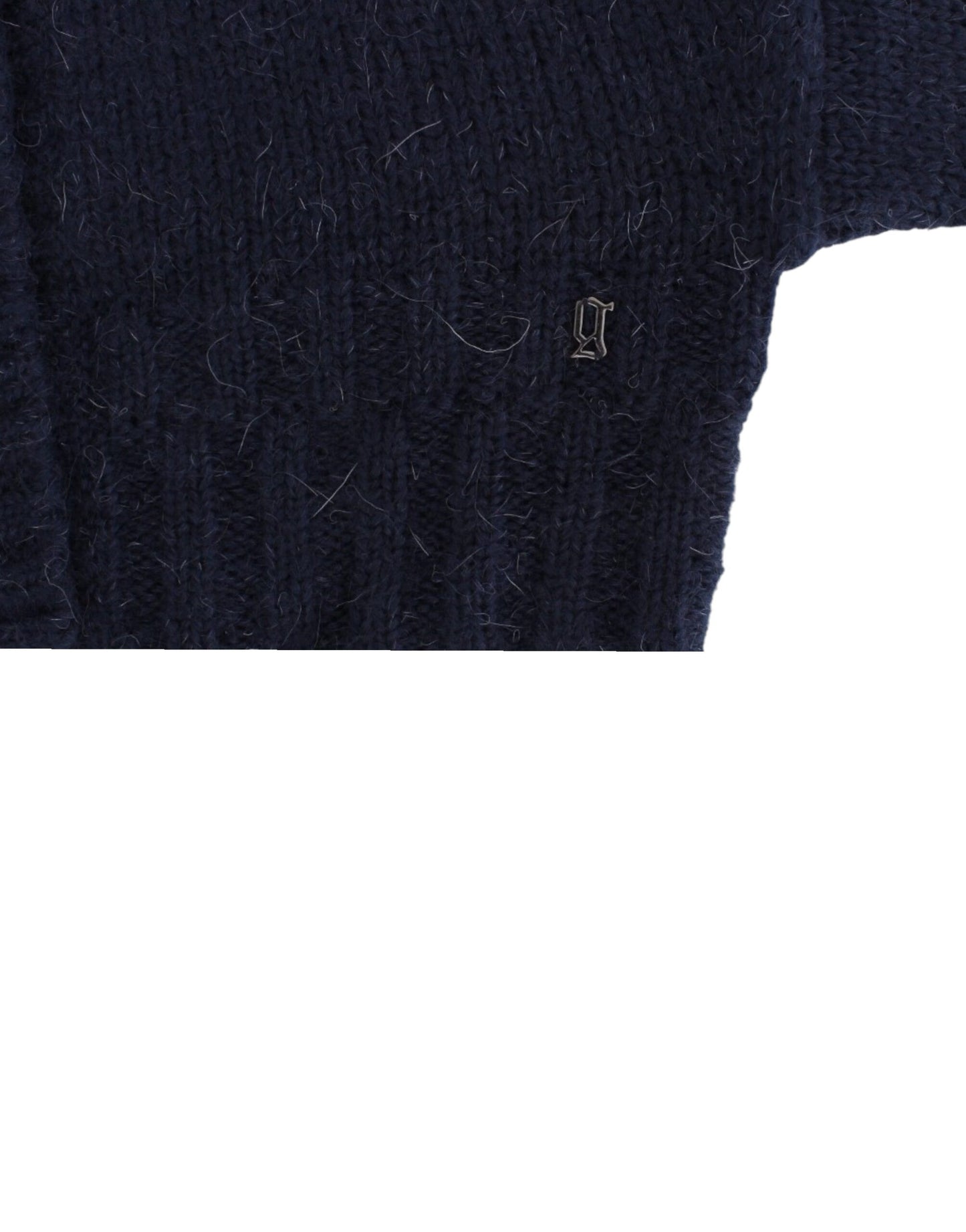 Cardigan corto blu John Galliano