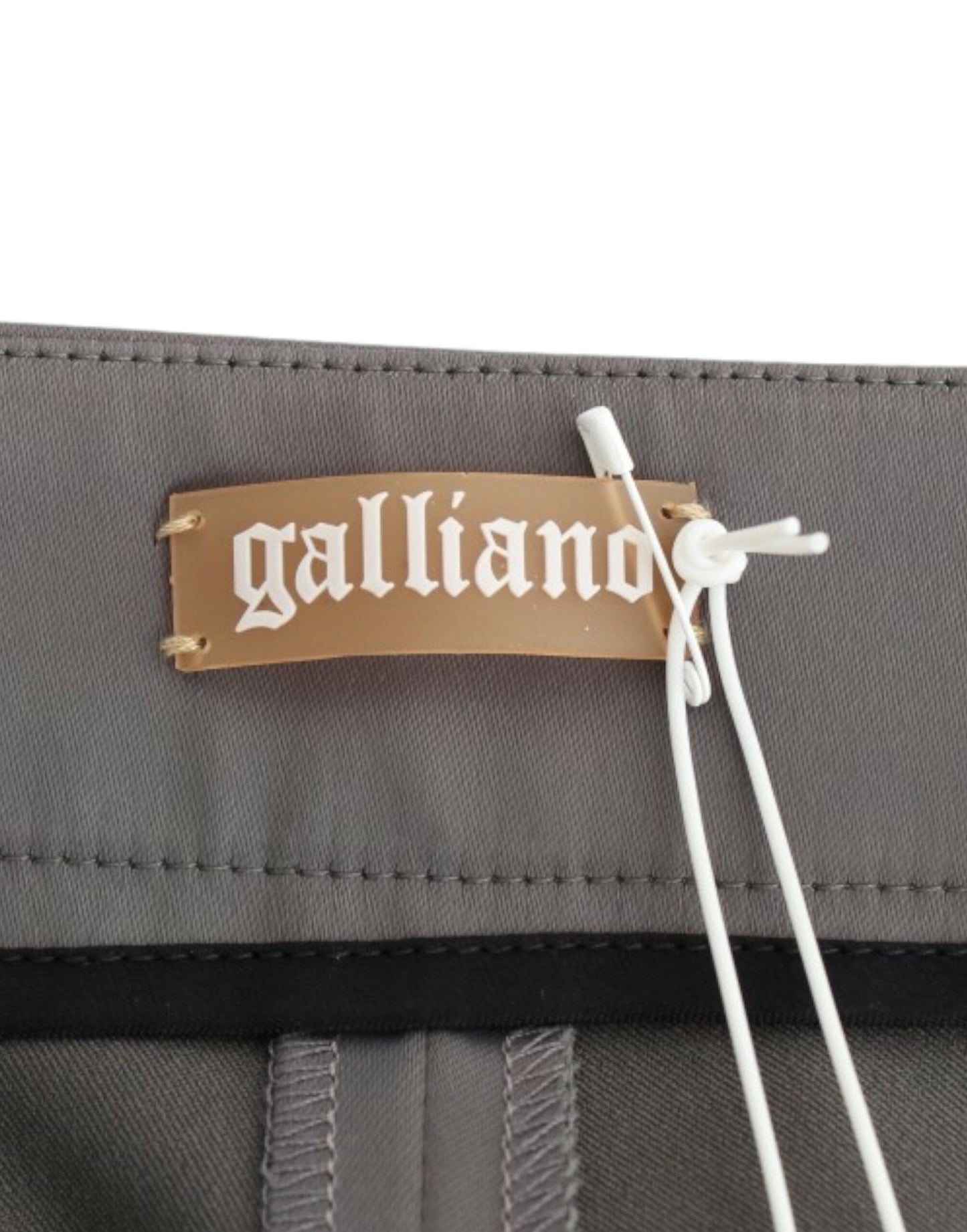 Pantaloni slim fit grigi John Galliano