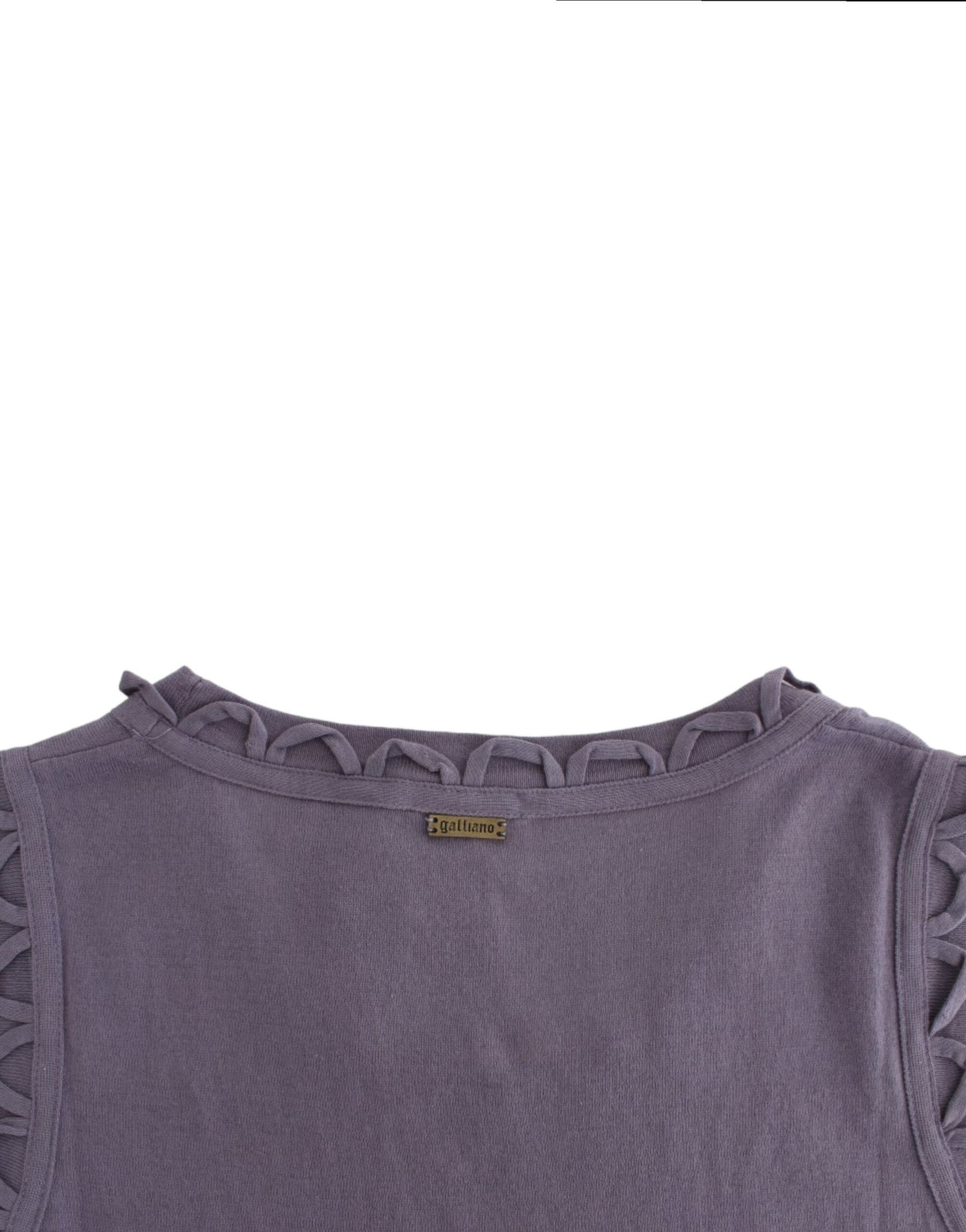 Abito in jersey di cotone viola John Galliano