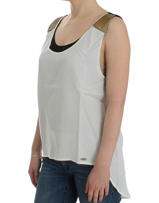 Top senza maniche bianco Costume National