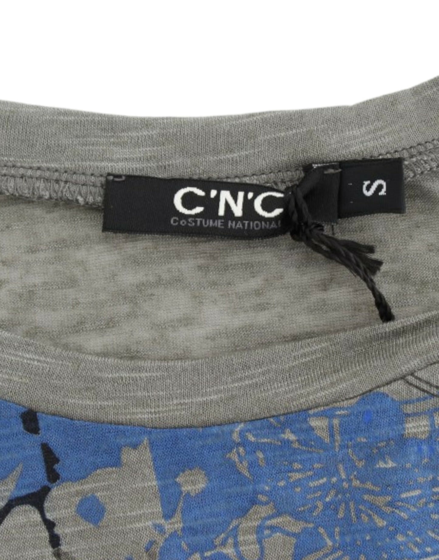 Maglietta senza maniche con stampa grigia Costume National
