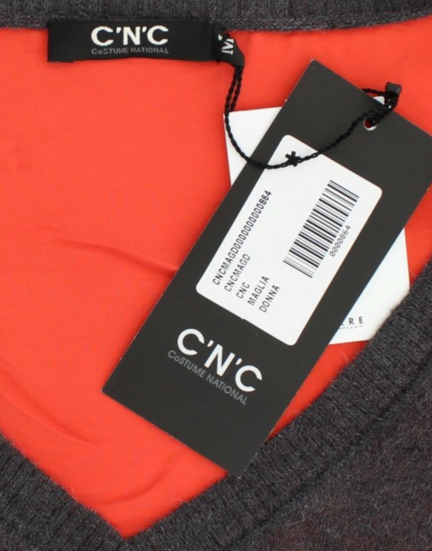 Maglione grigio a maniche corte Costume National