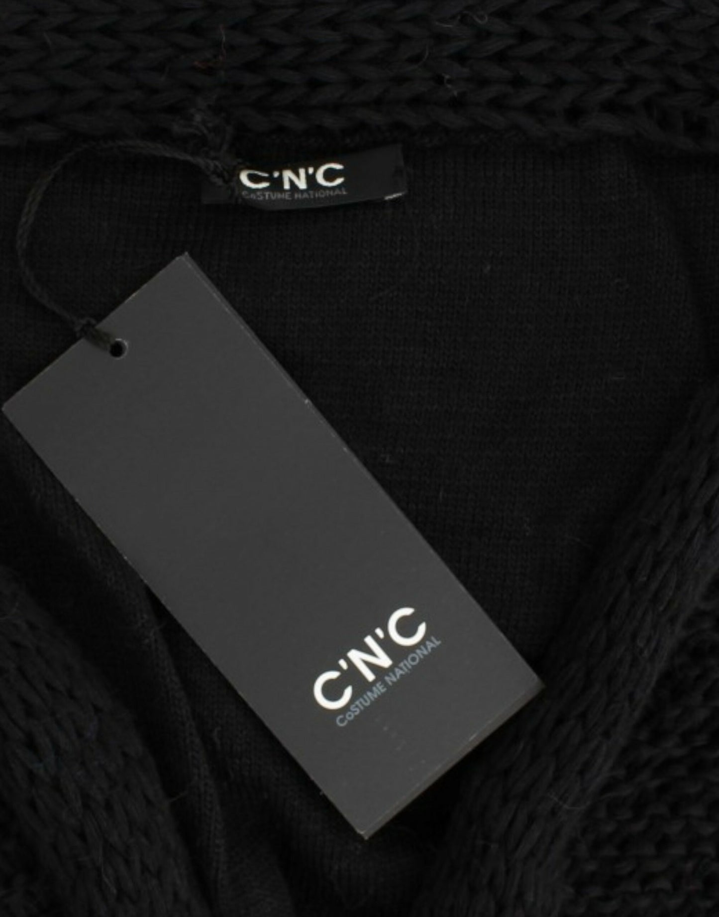 Cardigan lavorato a maglia senza maniche nero Costume National