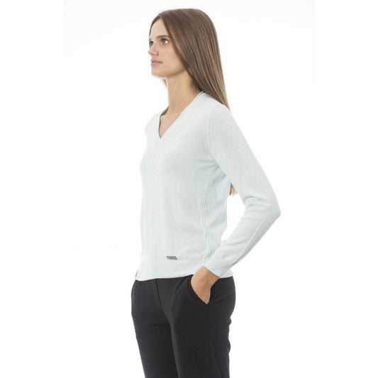 Baldinini Trend Maglione da donna in cashmere azzurro chiaro
