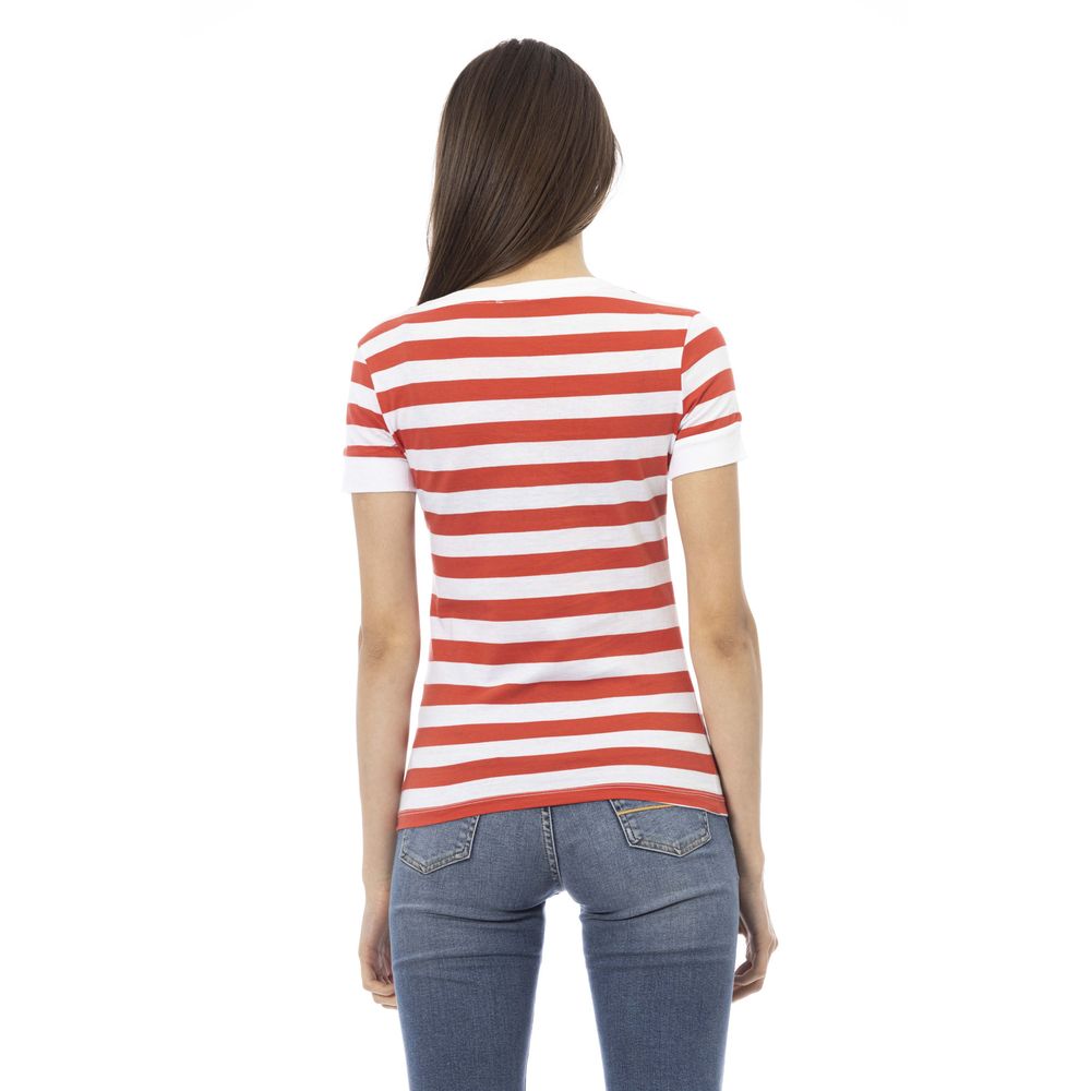 T-shirt da donna in cotone multicolore Trussardi Action
