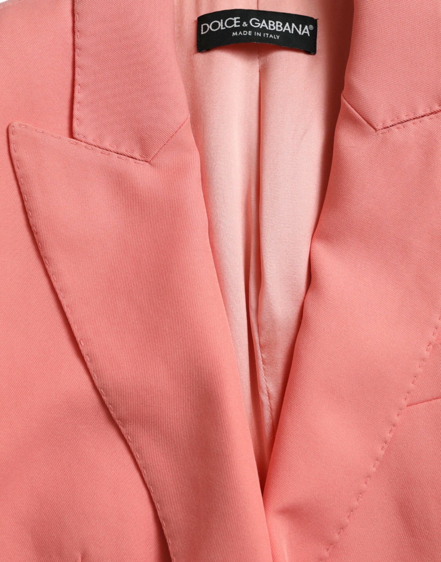 Giacca blazer monopetto in poliestere rosa Dolce & Gabbana