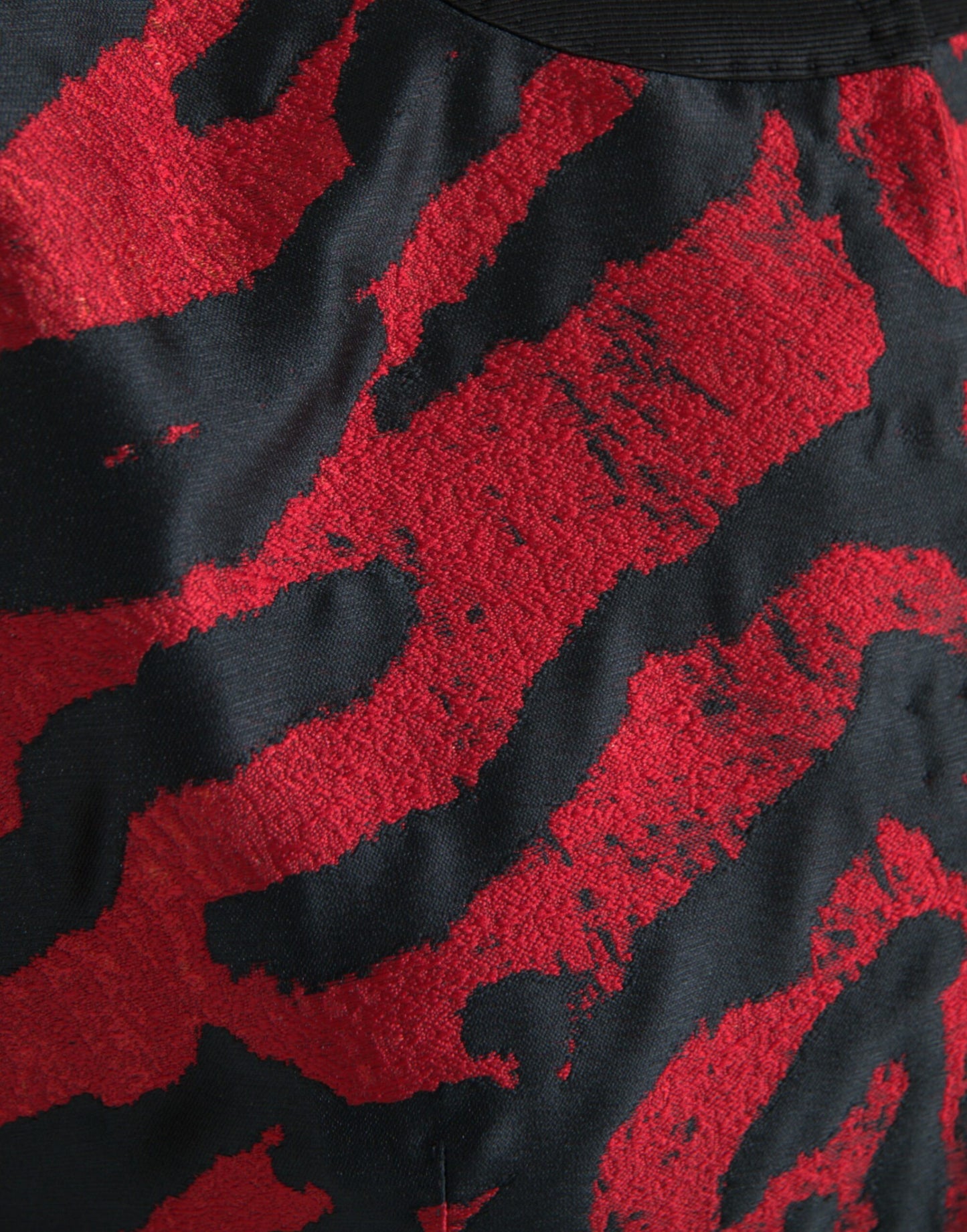 Giacca corta con motivo rosso e nero Dolce & Gabbana