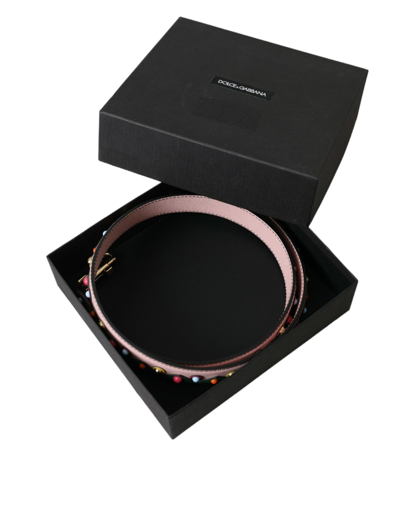 Tracolla per borsa in pelle rosa Dolce & Gabbana