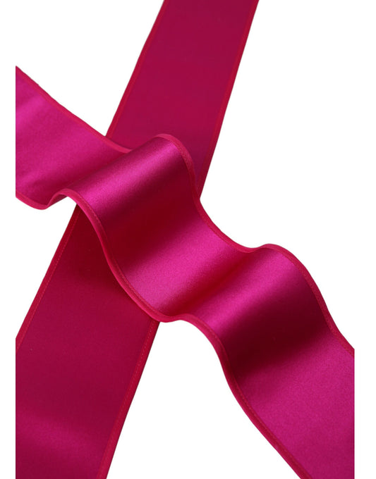 Cintura da donna in seta rosa fucsia Dolce & Gabbana
