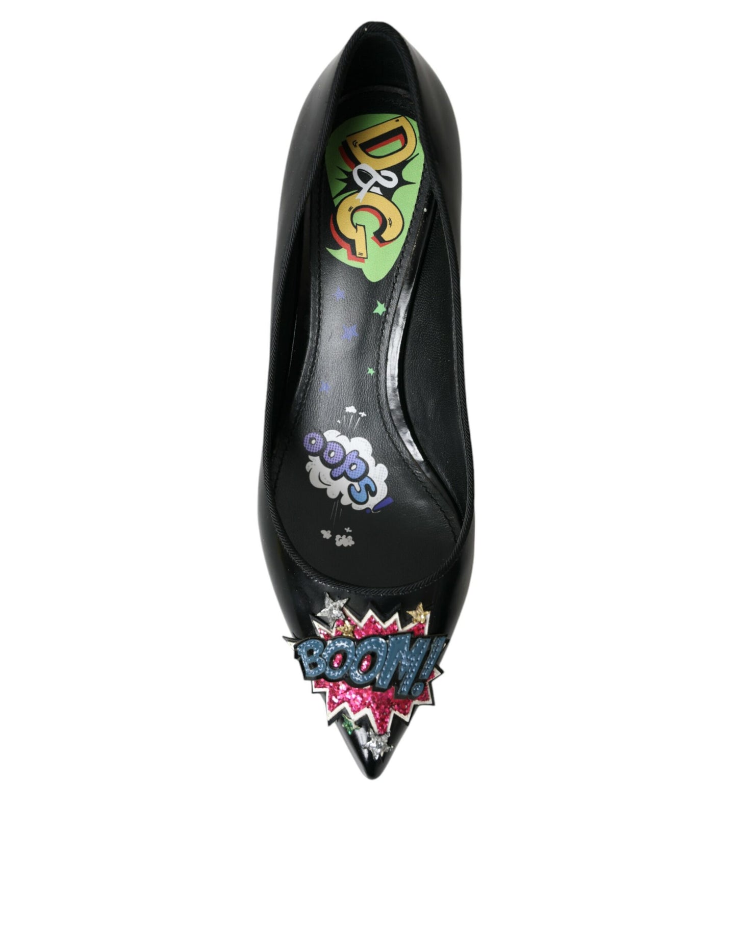 Scarpe con tacco a spillo Dolce & Gabbana in pelle nera BOOM
