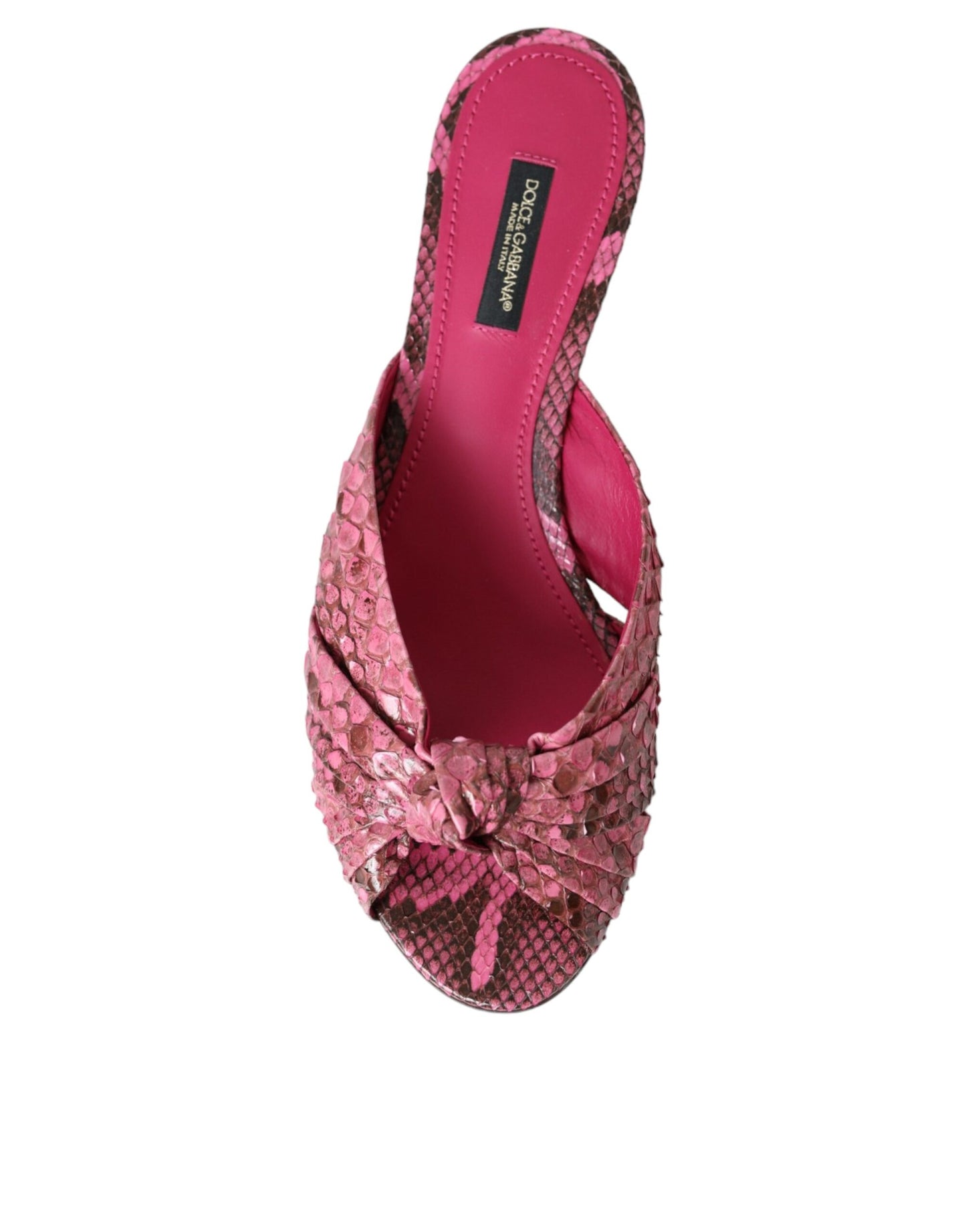 Scarpe con tacco a spillo in pelle esotica rosa Dolce & Gabbana