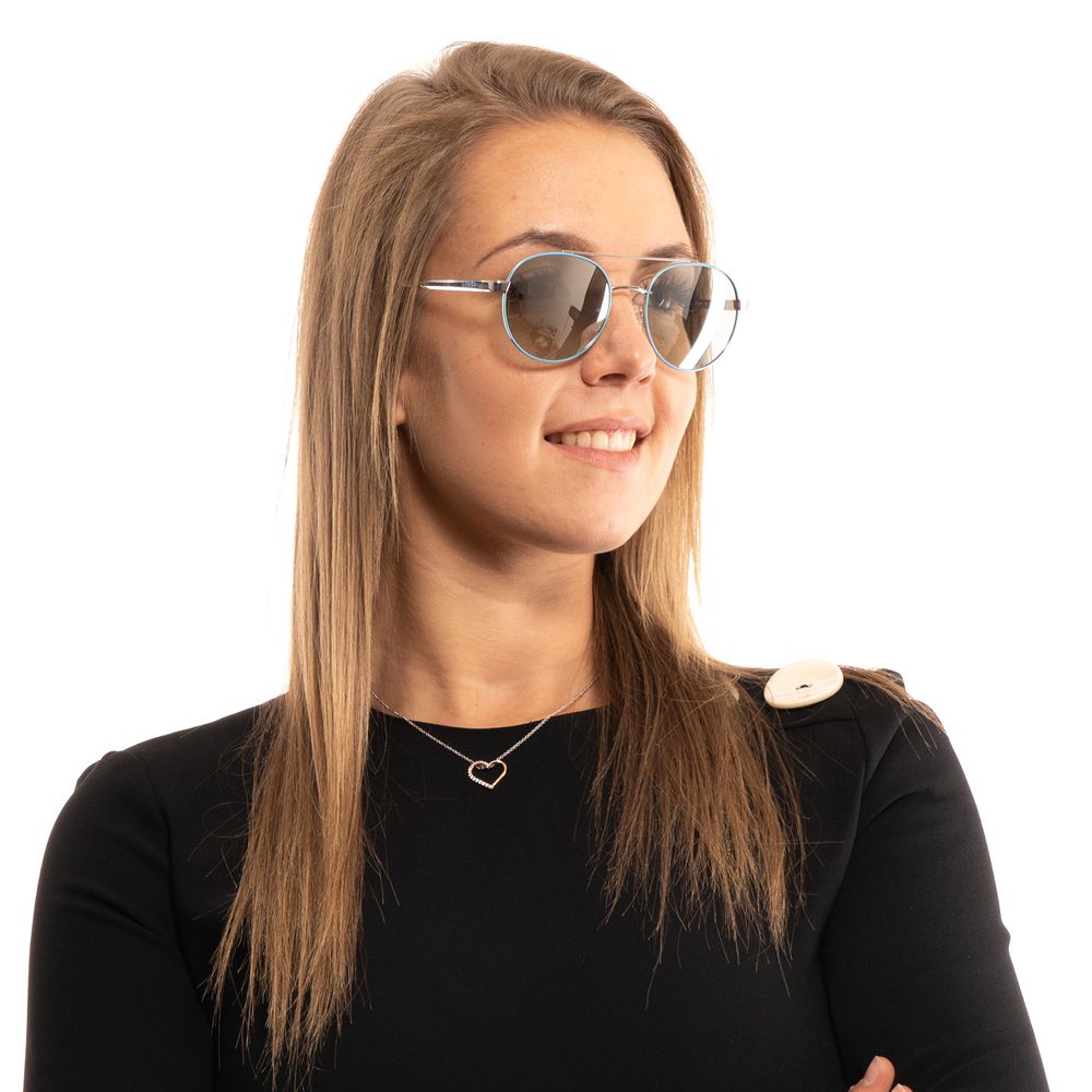 Occhiali da sole in metallo turchese Guess